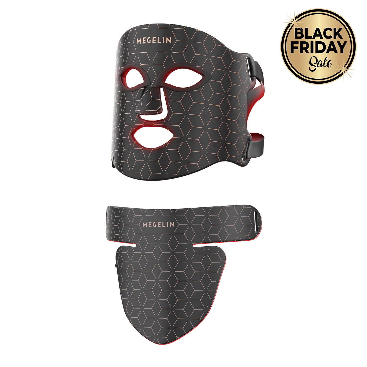 قناع الوجه Megelin للعلاج بالضوء الأحمر بتقنية LED