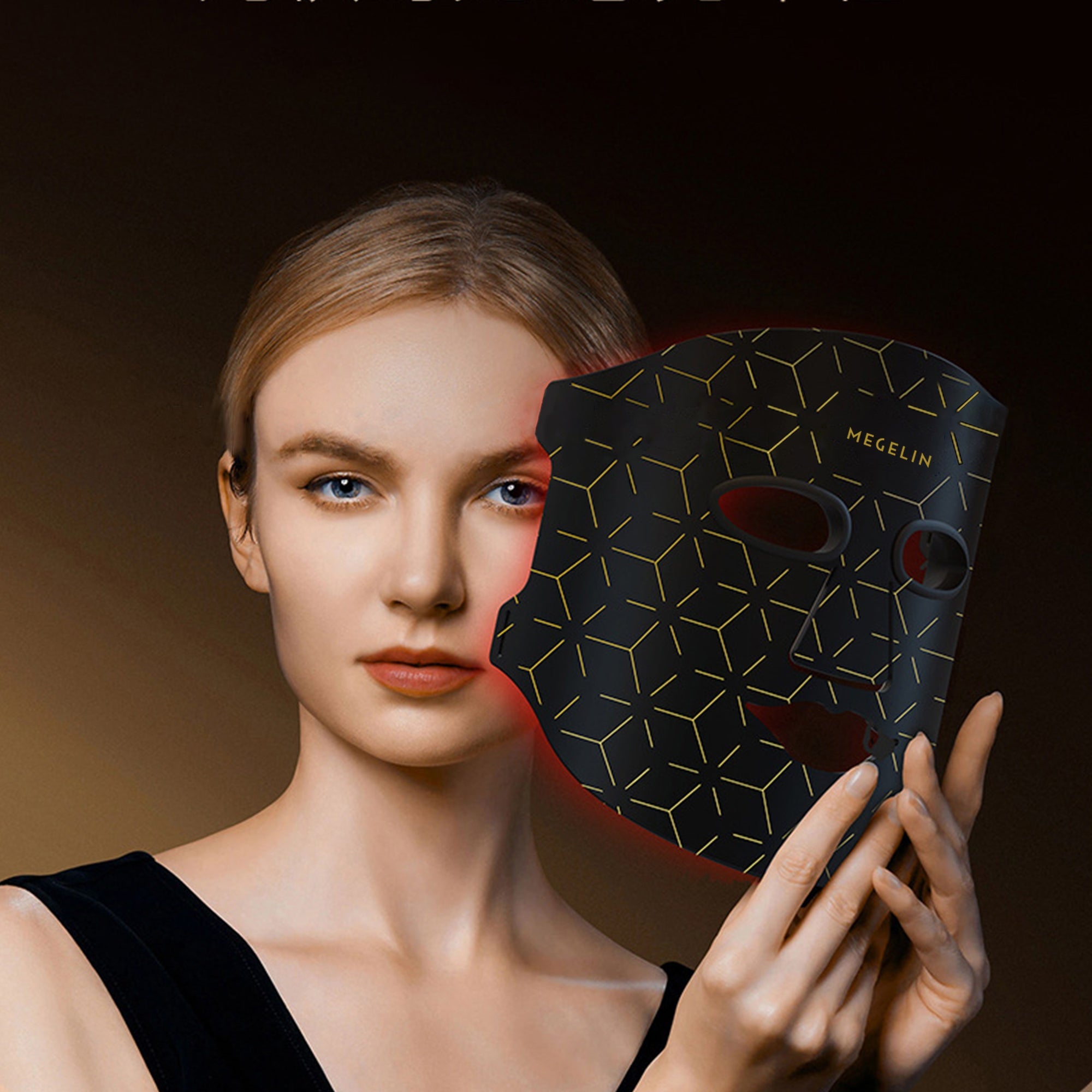 قناع الوجه Megelin للعلاج بالضوء الأحمر بتقنية LED