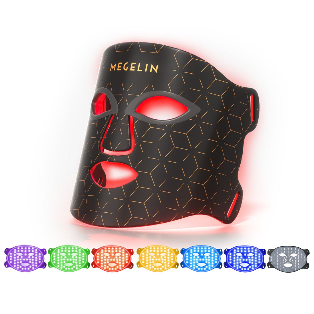 قناع الوجه Megelin للعلاج بالضوء الأحمر بتقنية LED