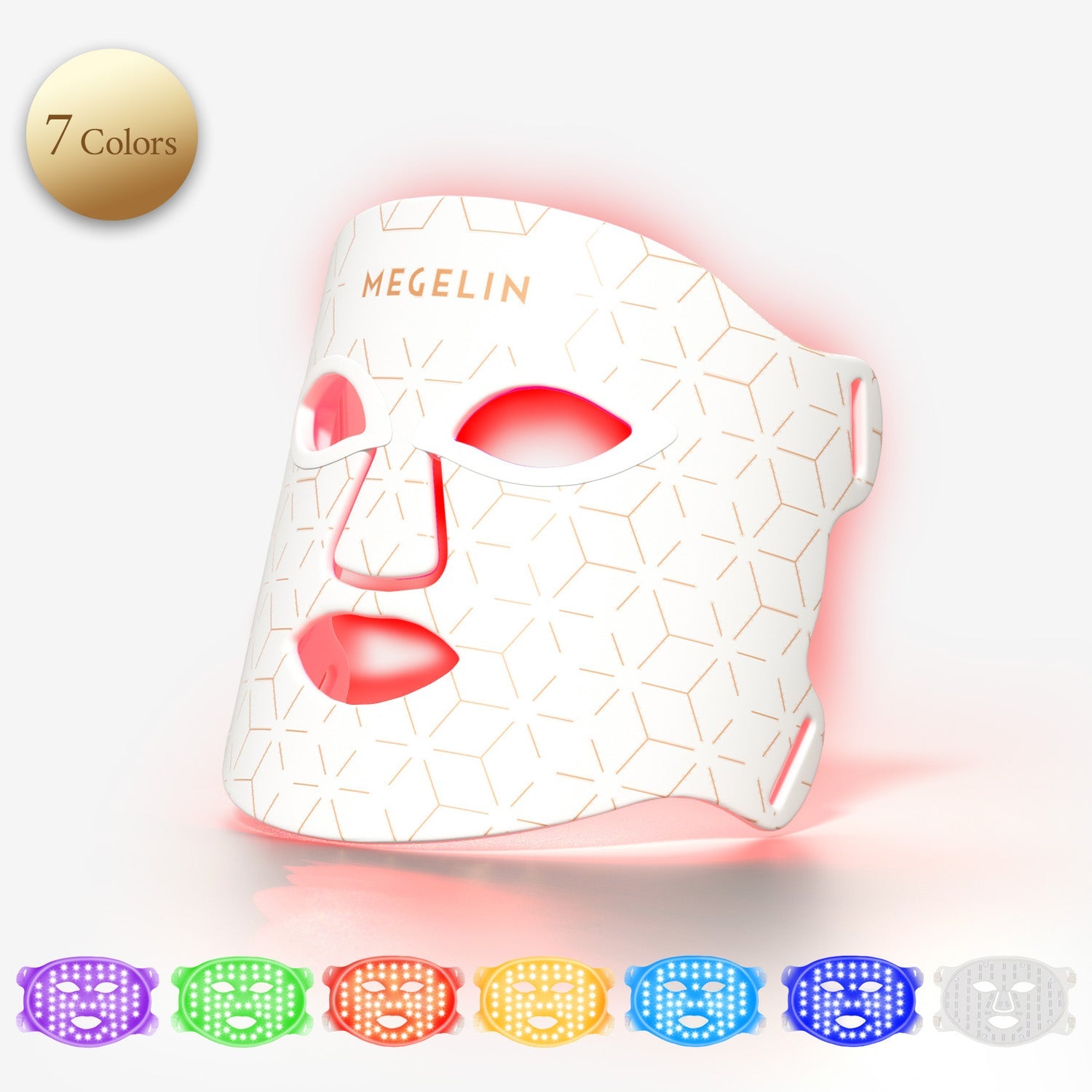 قناع الوجه Megelin للعلاج بالضوء الأحمر بتقنية LED